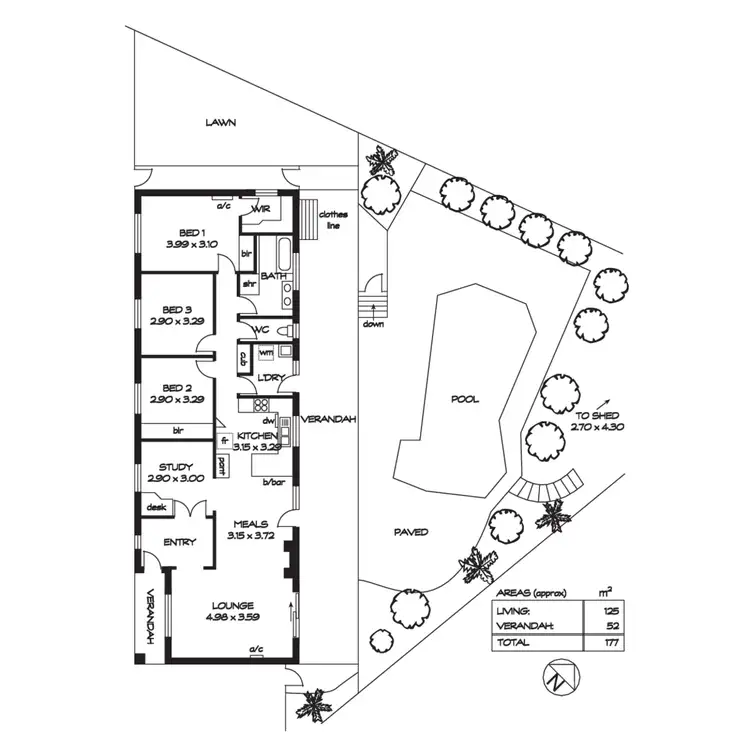 Floorplan of Homely house listing, 2 Watson Street, Redwood Park SA 5097