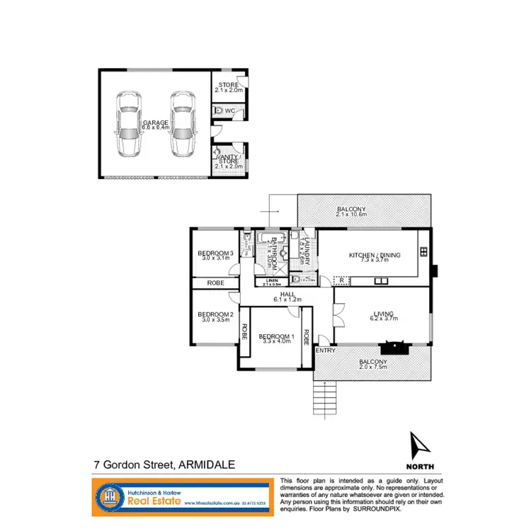 Floorplan of Homely house listing, 7 Gordon Street, Armidale NSW 2350
