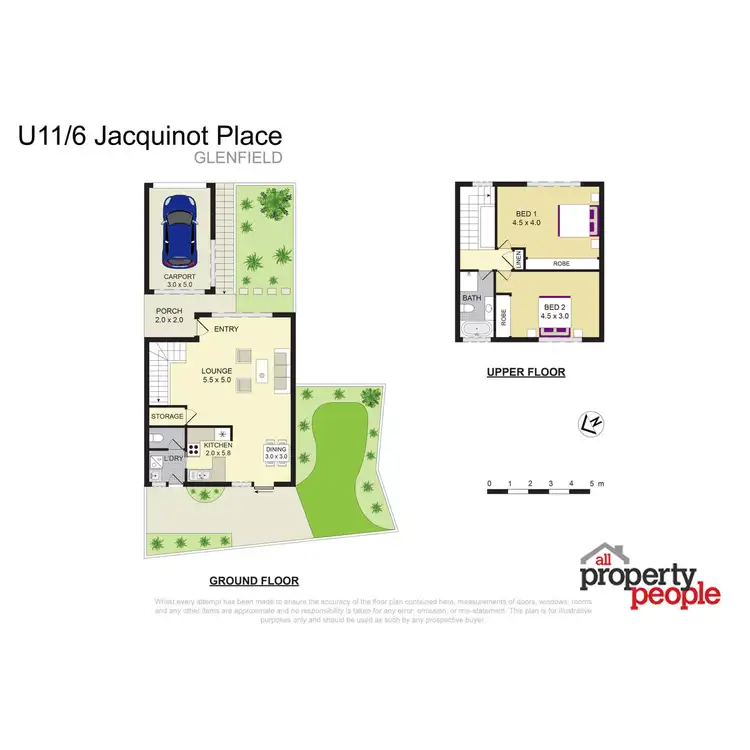 Floorplan of Homely townhouse listing, 11/6 Jacquinot Place, Glenfield NSW 2167