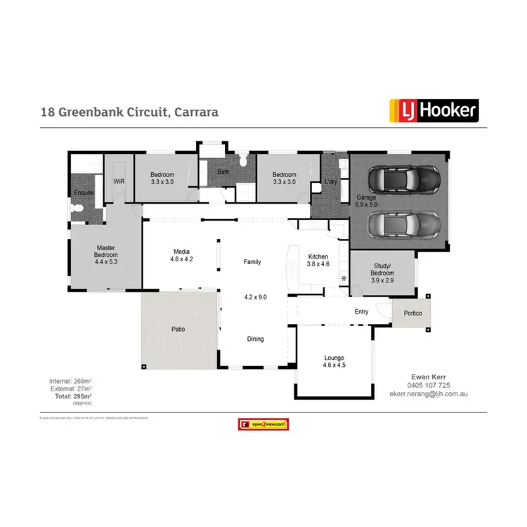Floorplan of Homely house listing, 18 Greenbank Circuit, Carrara QLD 4211