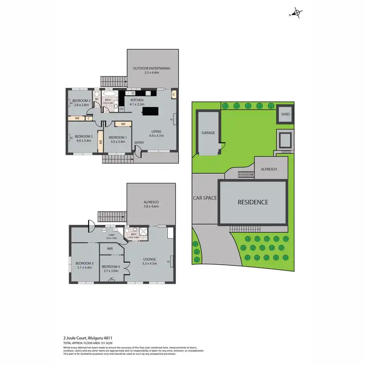 Floorplan of Homely house listing, 2 Joule Court, Wulguru QLD 4811