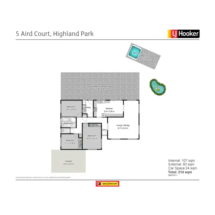 Floorplan of Homely house listing, 5 Aird Court, Highland Park QLD 4211