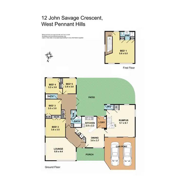 Floorplan of Homely house listing, 12 John Savage Crescent, West Pennant Hills NSW 2125