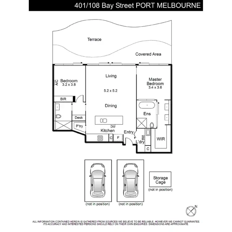Floorplan of Homely apartment listing, 401/108 bay Street, Port Melbourne VIC 3207