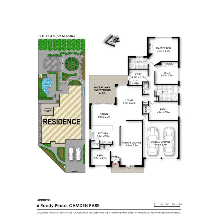 Floorplan of Homely house listing, 6 Reedy Place, Camden Park NSW 2570