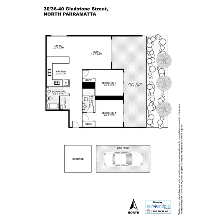 Floorplan of Homely apartment listing, 30/36-40 Gladstone Street, North Parramatta NSW 2151