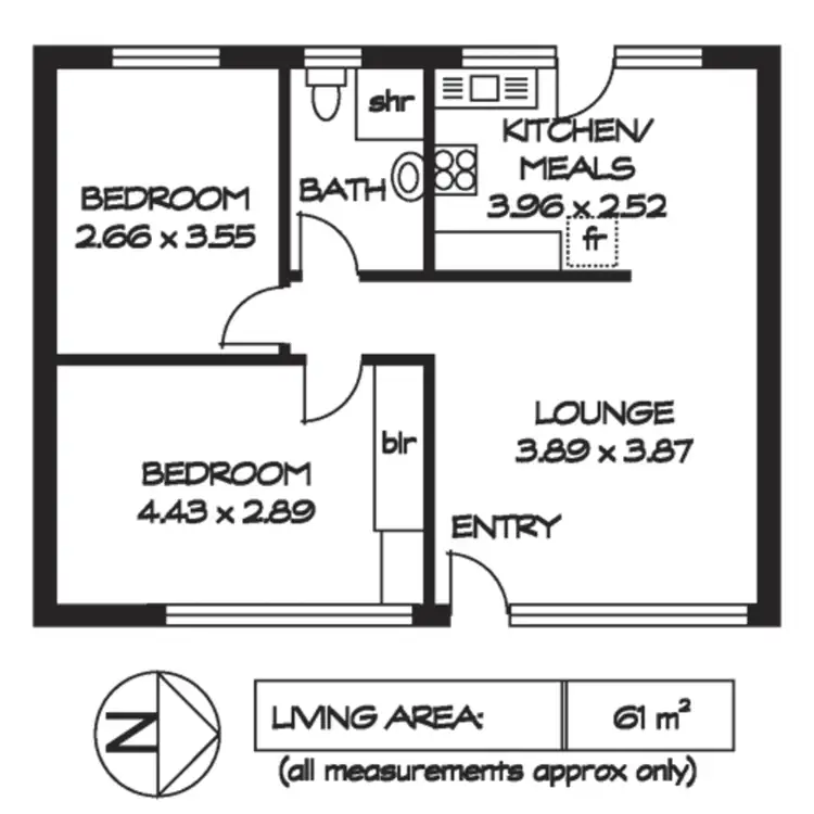 Floorplan of Homely block of units listing, 41 Gurrs Road, Beulah Park SA 5067