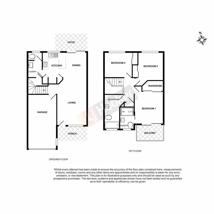 Floorplan of Homely townhouse listing, 3/8 Earnshaw Street, Calamvale QLD 4116