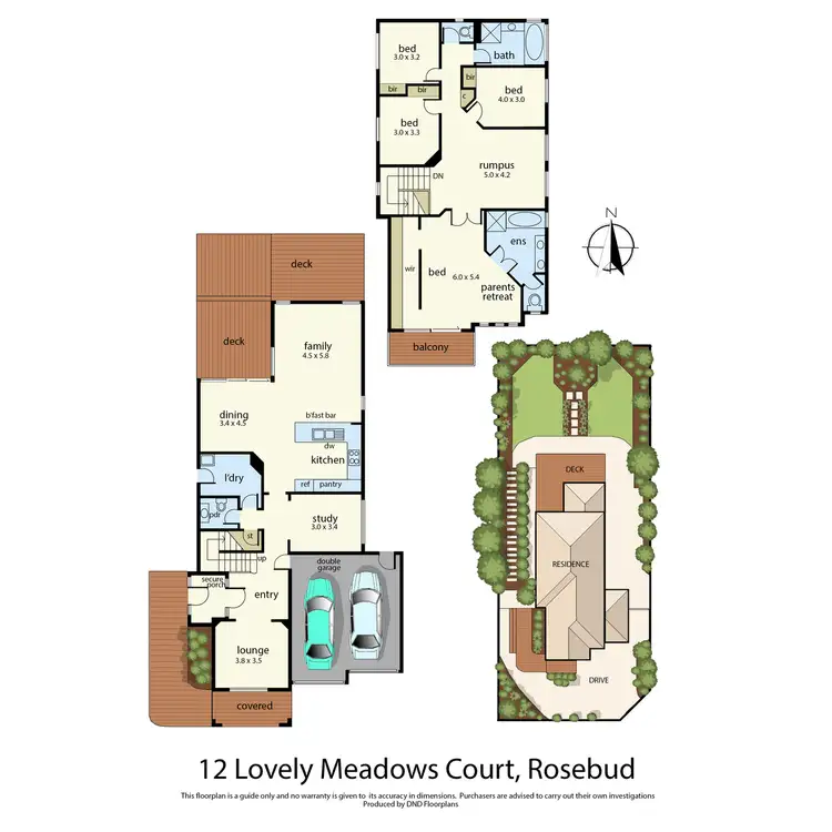 Floorplan of Homely house listing, 12 Lovely Meadows Court, Rosebud VIC 3939