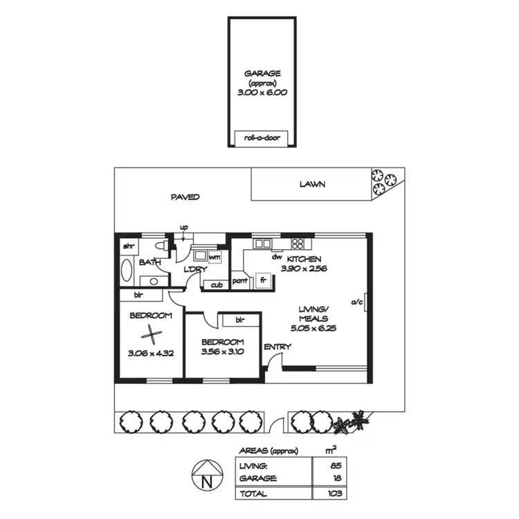 Floorplan of Homely unit listing, 3/11 Bevington Road, Glenunga SA 5064