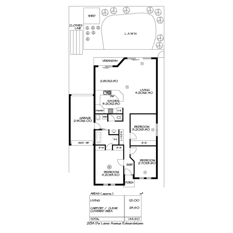Floorplan of Homely house listing, 28A De Laine Avenue, Edwardstown SA 5039