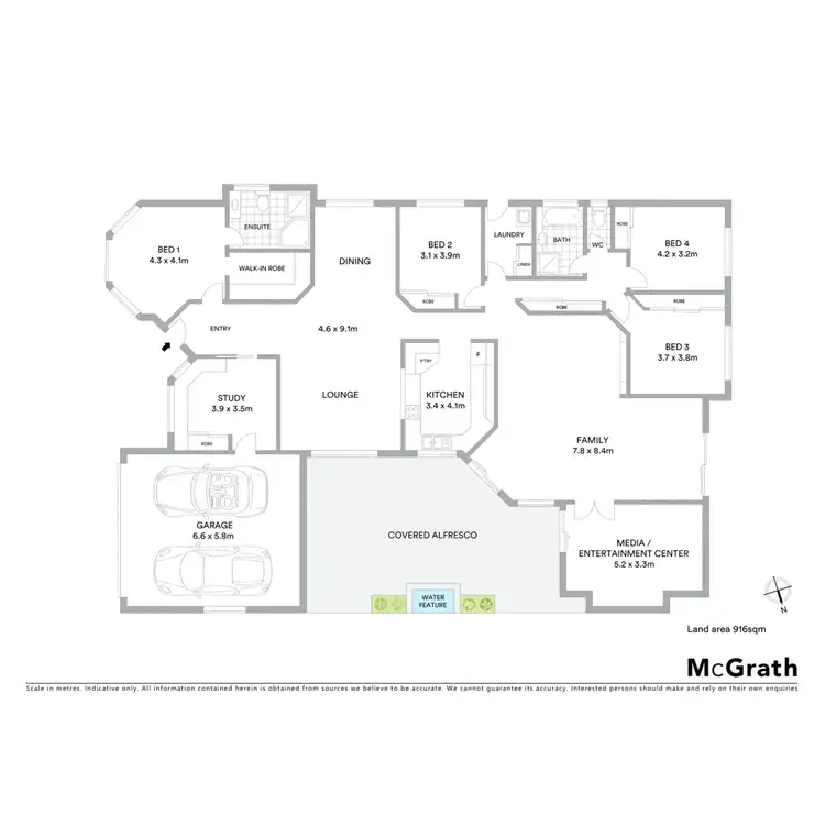 Floorplan of Homely house listing, 7 William Place, Lennox Head NSW 2478