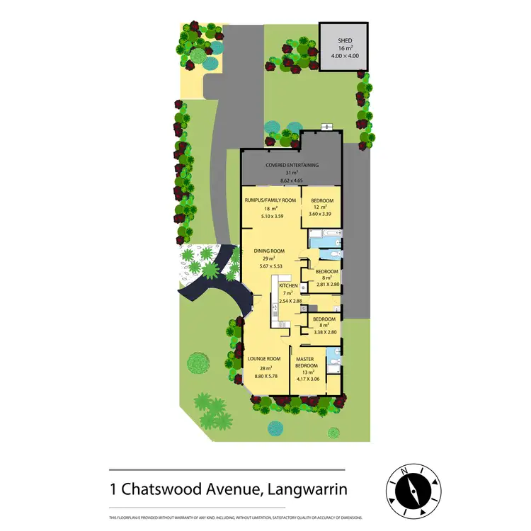Floorplan of Homely house listing, 1 Chatswood Avenue, Langwarrin VIC 3910