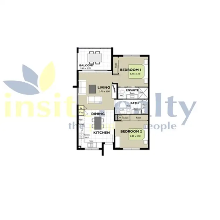 Floorplan of Homely unit listing, 216/25 Chancellor Village Boulevard, Sippy Downs QLD 4556