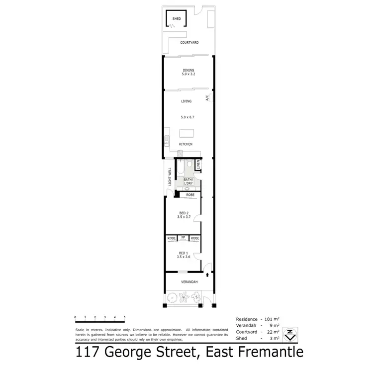 Floorplan of Homely house listing, 117 George Street, East Fremantle WA 6158