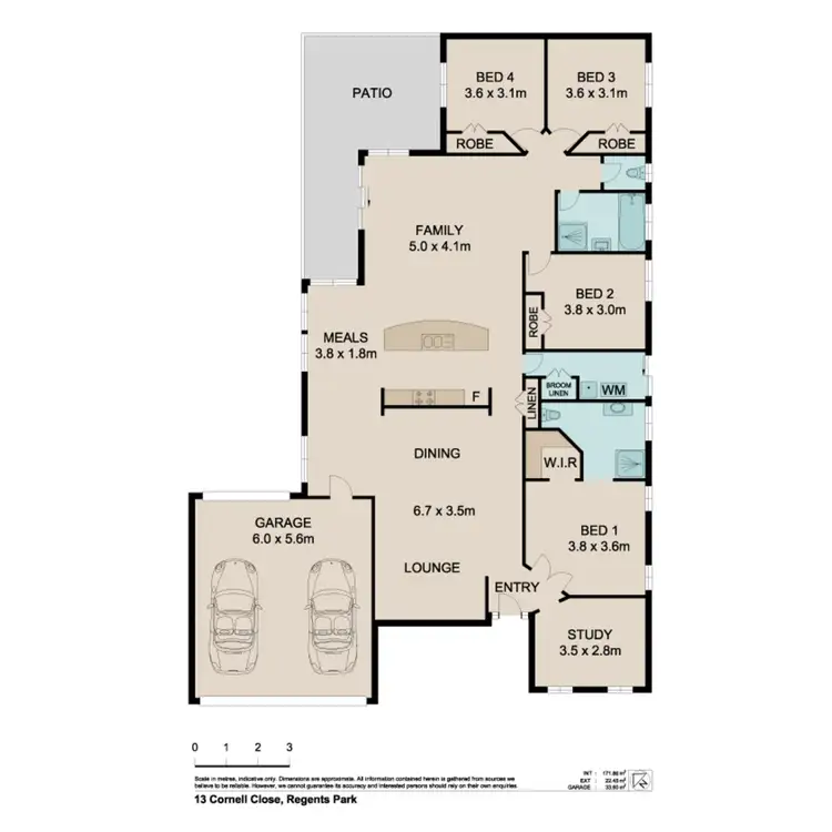 Floorplan of Homely house listing, 13 Cornell Close, Regents Park QLD 4118