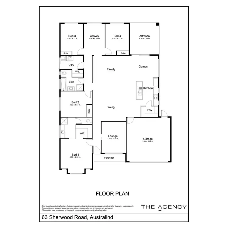 Floorplan of Homely house listing, 63 Sherwood Road, Australind WA 6233