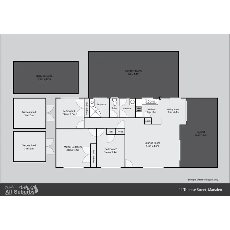 Floorplan of Homely house listing, 11 Therese Street, Marsden QLD 4132
