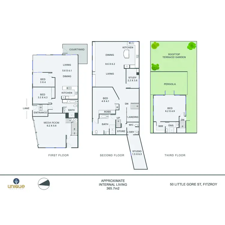 Floorplan of Homely house listing, 50 & 50A Little Gore Street, Fitzroy VIC 3065