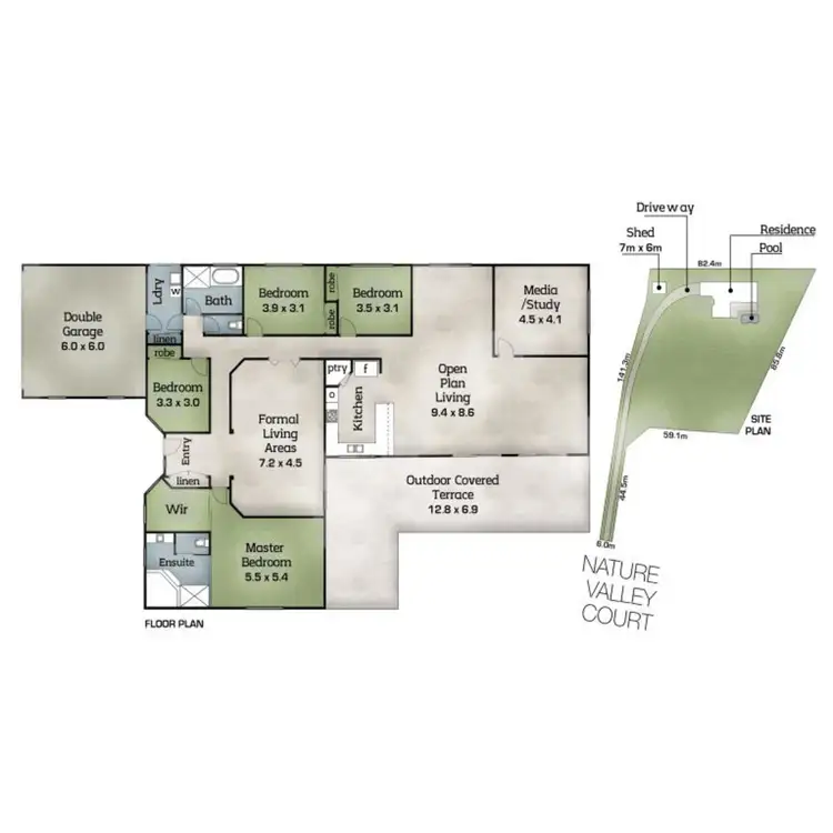 Floorplan of Homely house listing, 10 Nature Valley Court, Tallai QLD 4213