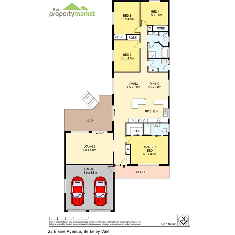 Floorplan of Homely house listing, 22 Elaine Avenue, Berkeley Vale NSW 2261