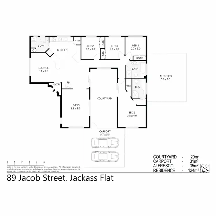 Floorplan of Homely house listing, 89 Jacob Street, Jackass Flat VIC 3556