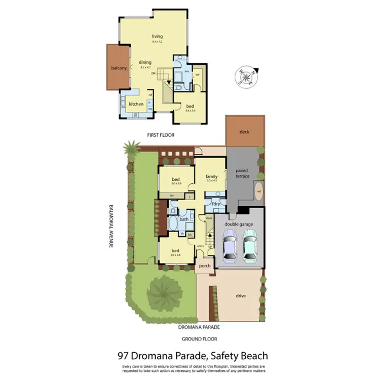 Floorplan of Homely townhouse listing, 97 Dromana Parade, Safety Beach VIC 3936