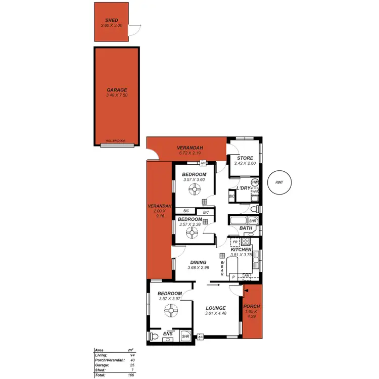 Floorplan of Homely house listing, 59 Farrant Street, Prospect SA 5082