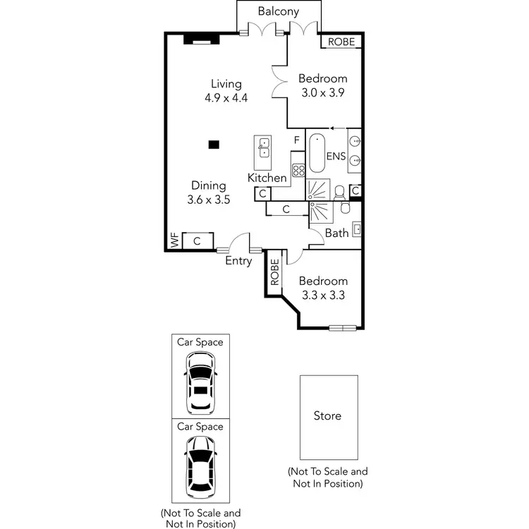 Floorplan of Homely apartment listing, 24/180 Little Collins Street, Melbourne VIC 3000