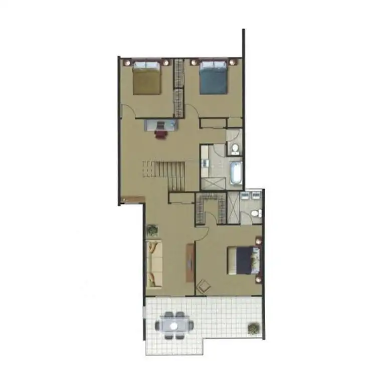 Floorplan of Homely townhouse listing, 15/50 Lakefield Drive, North Lakes QLD 4509