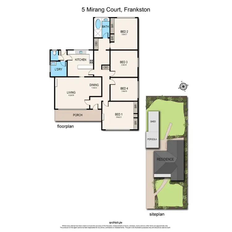 Floorplan of Homely house listing, 5 Mirang Court, Frankston VIC 3199
