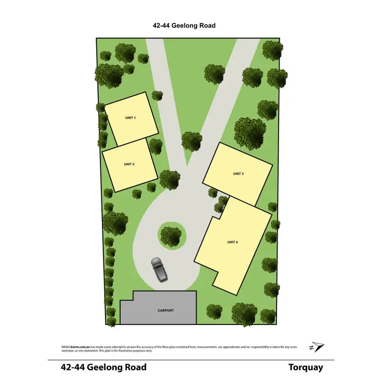 Floorplan of Homely block of units listing, 42-44 Geelong Road, Torquay VIC 3228