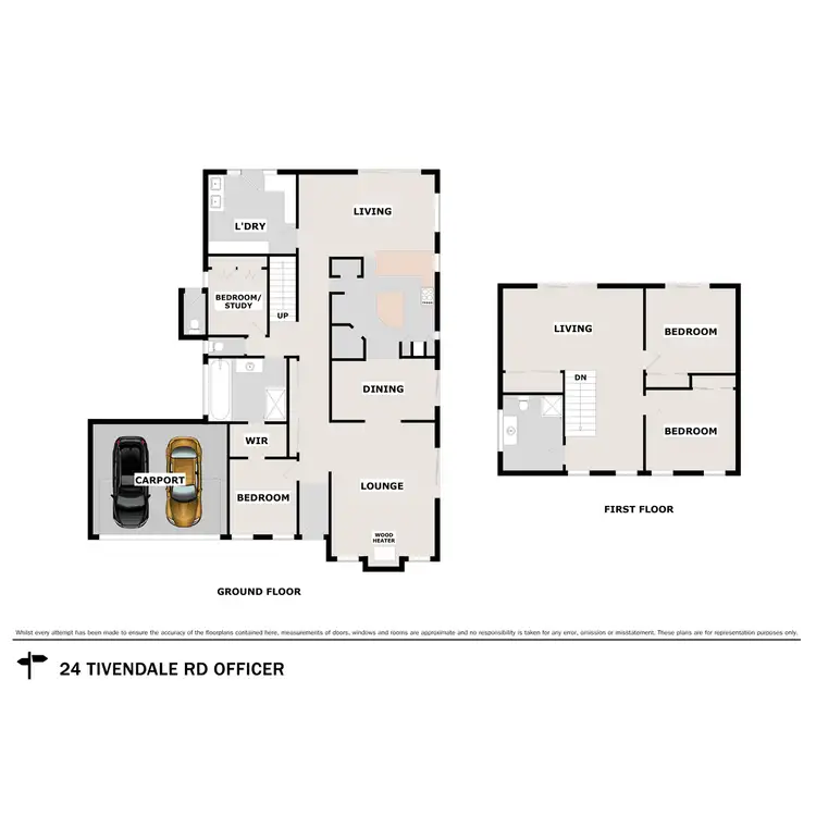 Floorplan of Homely house listing, 24 Tivendale Road, Officer VIC 3809