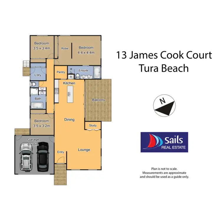 Floorplan of Homely house listing, 13 James Cook Court, Tura Beach NSW 2548