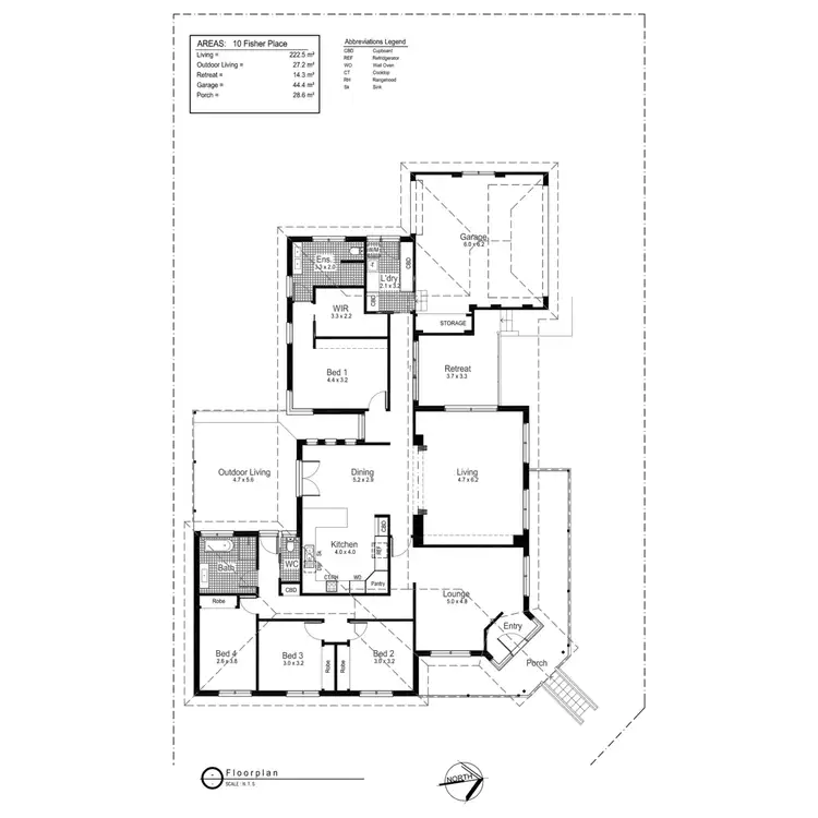 Floorplan of Homely house listing, 10 Fisher Place, Lloyd NSW 2650