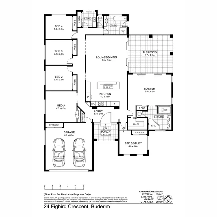 Floorplan of Homely house listing, 24 FIGBIRD Crescent, Buderim QLD 4556