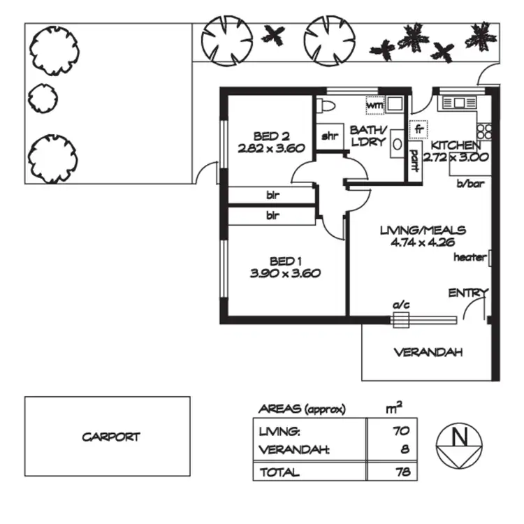Floorplan of Homely unit listing, 3/325 Glen Osmond Road, Glenunga SA 5064