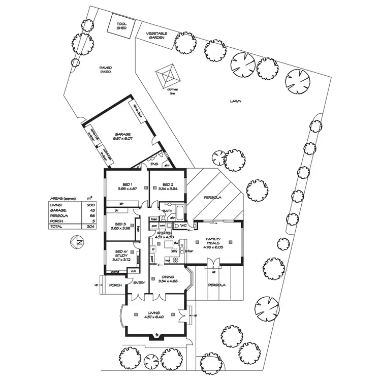 Floorplan of Homely house listing, 4 Ashwood Place, Urrbrae SA 5064