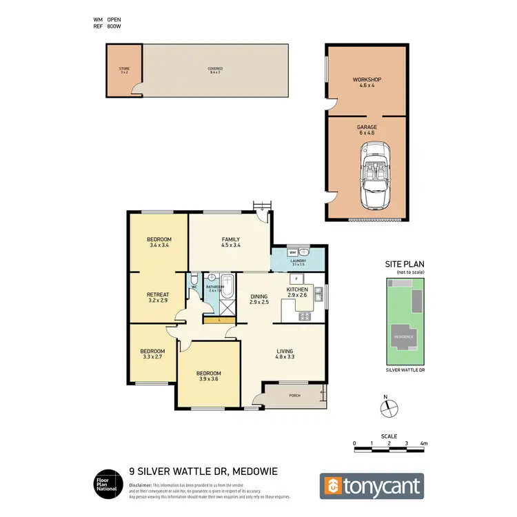 Floorplan of Homely house listing, 9 Silver Wattle Drive, Medowie NSW 2318