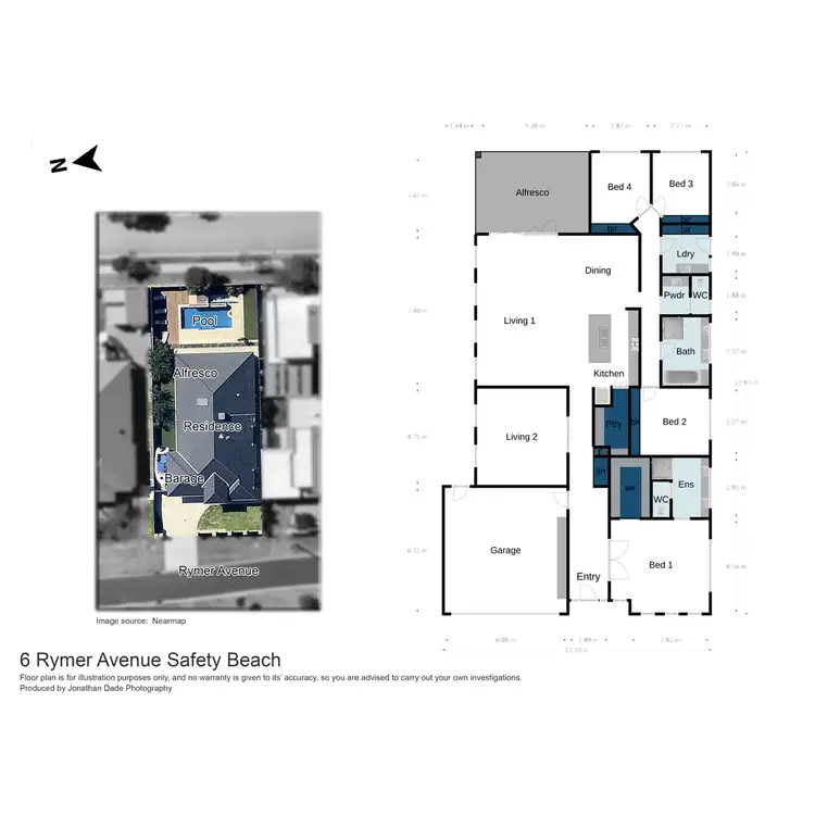 Floorplan of Homely house listing, 6 Rymer Avenue, Safety Beach VIC 3936