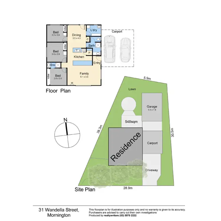 Floorplan of Homely house listing, 31 Wandella Road, Mornington VIC 3931