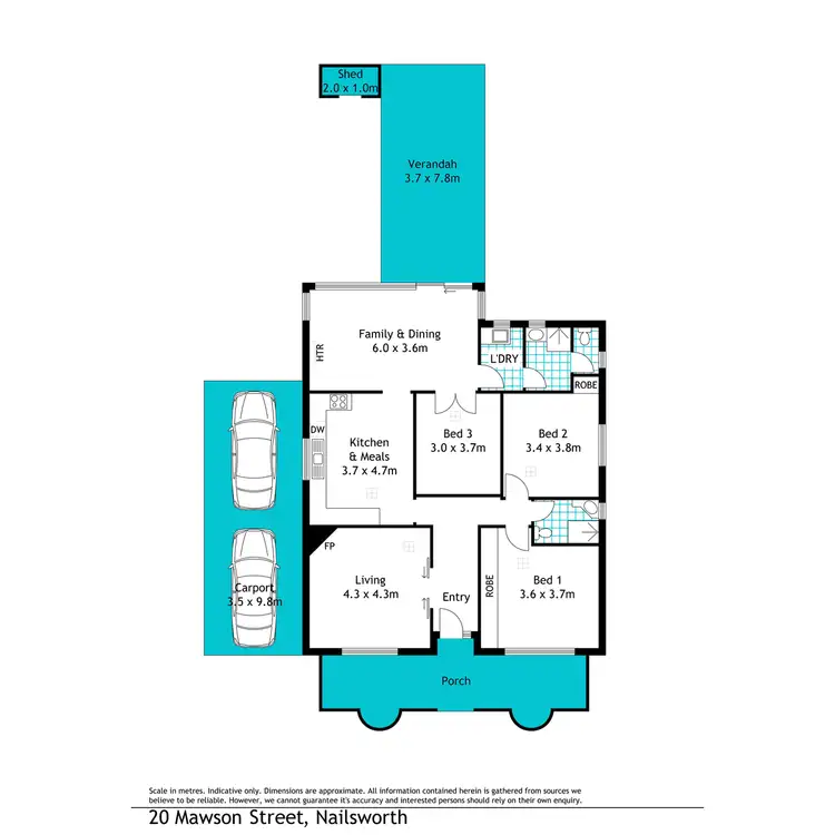 Floorplan of Homely house listing, 20 Mawson Street, Nailsworth SA 5083