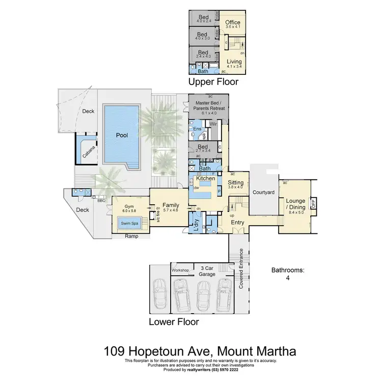 Floorplan of Homely house listing, 109 Hopetoun Avenue, Mount Martha VIC 3934