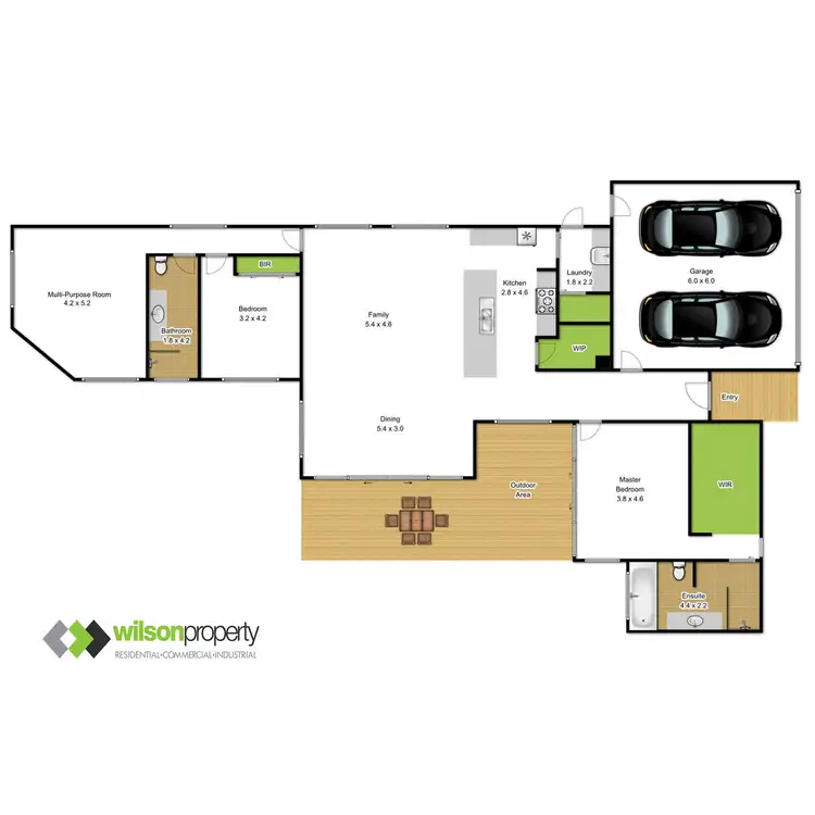 Floorplan of Homely townhouse listing, 2/6 Tarago Court, Traralgon VIC 3844