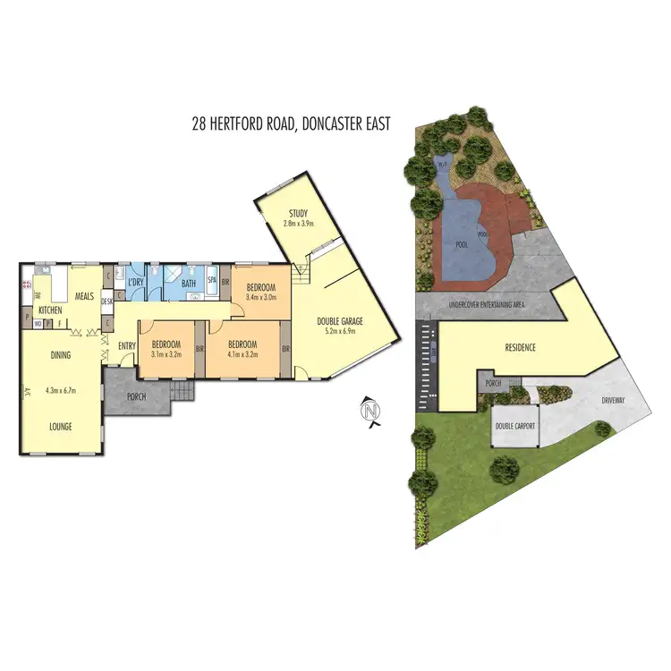 Floorplan of Homely house listing, 28 Hertford Road, Doncaster East VIC 3109