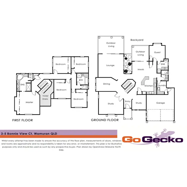 Floorplan of Homely house listing, 3-5 Bonnie View Court, Wamuran QLD 4512