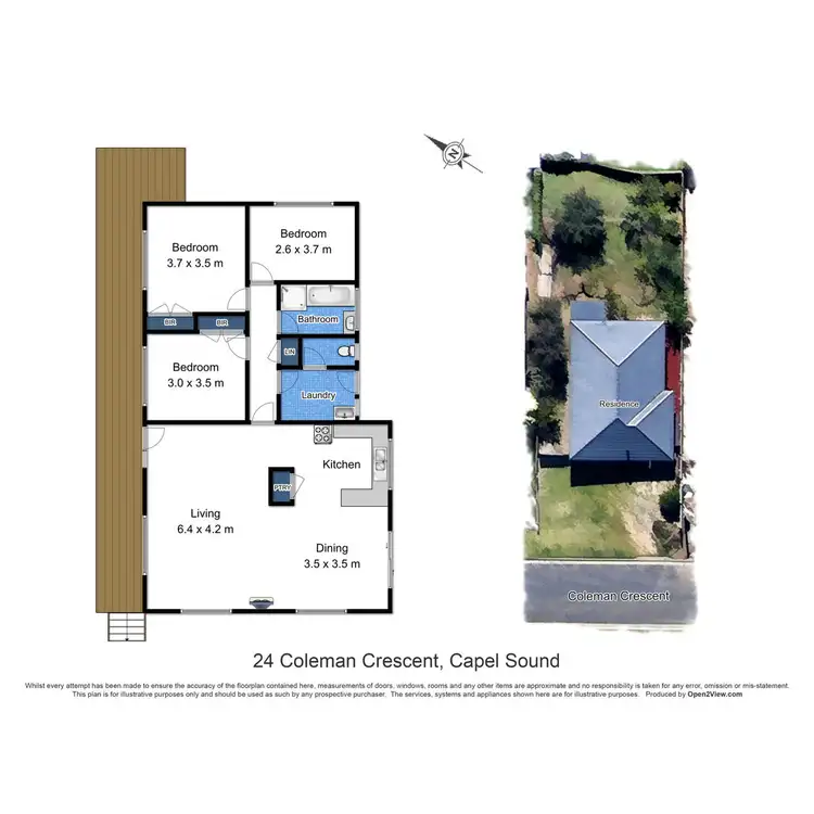 Floorplan of Homely house listing, 24 Coleman Crescent, Capel Sound VIC 3940