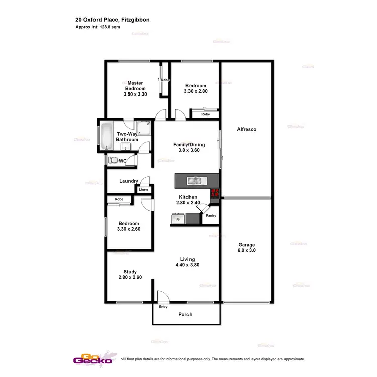 Floorplan of Homely house listing, 20 Oxford Place, Fitzgibbon QLD 4018