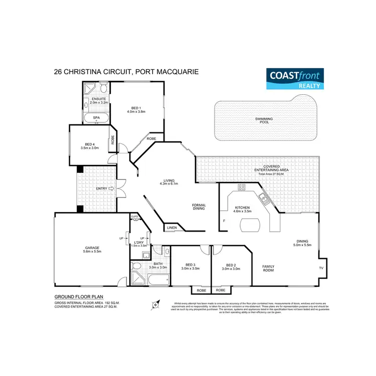 Floorplan of Homely house listing, 26 Christina Circuit, Port Macquarie NSW 2444