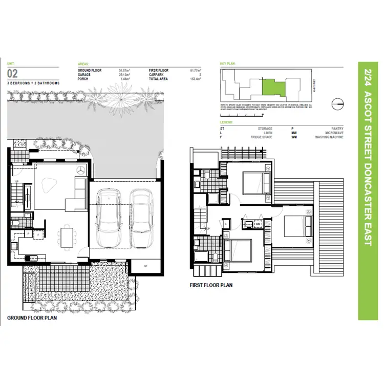 Floorplan of Homely townhouse listing, 2/24 Ascot Street, Doncaster East VIC 3109